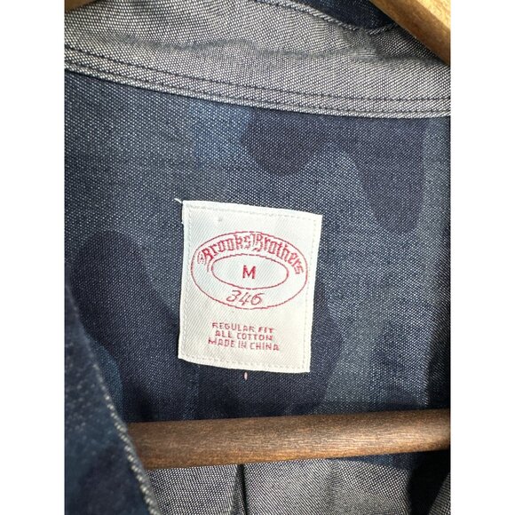 Brooks Brothers Mens Camouflage Button-Up Regular Fit Shirt Size M - Picture 4 of 12